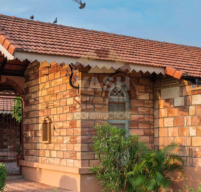 Natural Stone Bunglows Construction